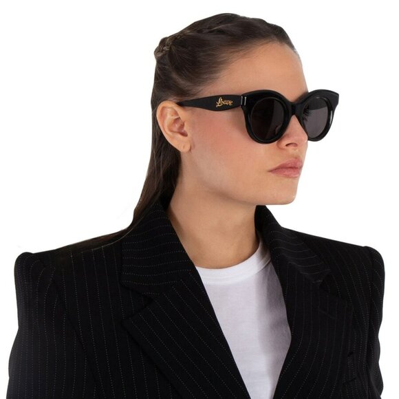 Loewe Women Sunglasses Black Grey Cat Eye LW40126I 01A NEW AUTHENTIC - Picture 8 of 10